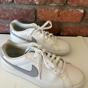 White and Gray Sneakers